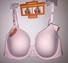 Warner&#39;s Underwire Bra Contour Full Coverage No Side Effects 1356 Pale P... - $26.95