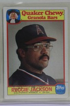 Reggie Jackson Signed Autographed 1985 Topps Quaker Baseball Card - California A - £15.69 GBP