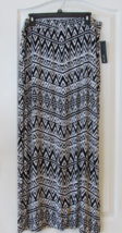 APt. 9 Column Maxi Skirt Black &amp; White Print Women&#39;s Sz L NWT MSRP$36 - $16.38
