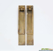 7.00&quot; Set of 2 Solid Brass Retro Long Handle Drop Pull Cabinet Handle Pulls - $35.00