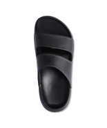 Wonder Nation Boys Slide Sandals Size 13/1 Black Double Band Made In USA - $298.05 MXN