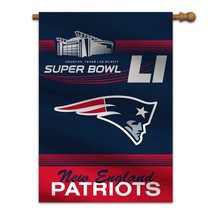 NFL New England Patriots Super Bowl 51 Bound House Flag, 28 X 40 - £10.31 GBP