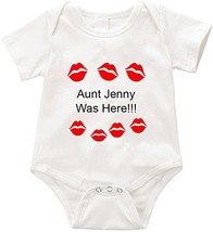 VRW Aunt was here Custom Unisex Creeper Romper Birthday Baby Reveal Baby... - £11.64 GBP