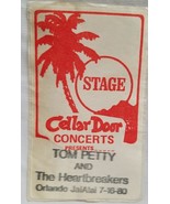 TOM PETTY - VINTAGE ORIGINAL 7 / 16 / 1980 CLOTH CONCERT TOUR BACKSTAGE ... - $372.81 MXN