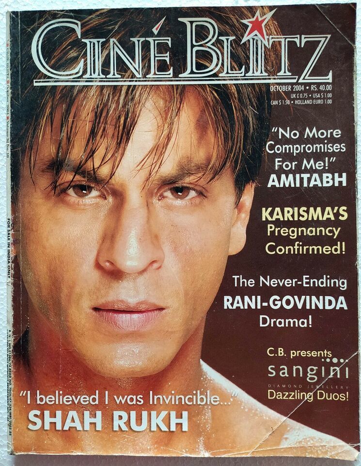 Cineblitz Oct 2004 Shah Rukh Karisma Amitabh Rani Preity Sushmita Gulsha... - $17.99