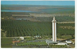 Vintage Postcard Aerial View Citrus Tower Clermont Florida 1960&#39;s - £5.43 GBP