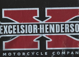 Excelsior-Henderson 18”x18” Black Plastic Bag- Big X Logo &amp; Excelsior-He... - £7.98 GBP