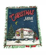 Its Christmas Movie Time Hand Tied Double Sided Fleece Blanket Throw 62&quot;... - €51,10 EUR