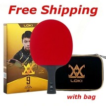 LOKI 9 Star Ping Pong Professional Table Tennis Racket Bat Paddle Sticky... - £38.20 GBP