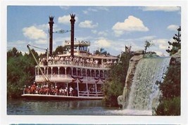 Disneyland Mark Twain Sternwheel River Boat Postcard C 3 Frontierland - $17.82