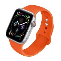 Silicone Strap For Apple Watch Band Orange-7  38mm or 40mm SM - £7.96 GBP