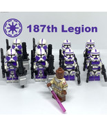 Mace Windu and 187th Legion Clone Trooper Minifigures Star Wars Clone Ma... - $10.00