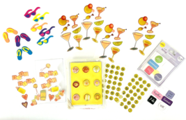 Lot 11 Small Packs Epoxy Stickers Variety Mix Crafts Greeting Cards Scrapbooking - £12.93 GBP