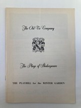 1956 Playbill Winter Garden The Old Vic Company in The Plays of Shakespeare - £11.17 GBP