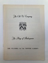 1956 Playbill Winter Garden The Old Vic Company in The Plays of Shakespeare - £10.94 GBP