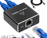 Ethernet Splitter 1 To 2 High Speed 1000Mbps Internet Splitter With Usb ... - $27.99