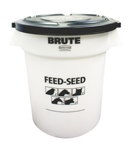 Rubbermaid Commercial Products Brute Container With Lid 20 Gal Feed/Seed... - £80.47 GBP