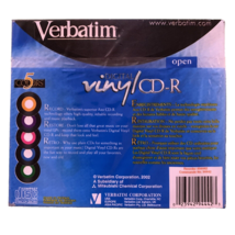 Verbatim Digital Vinyl CD-R  5 Pack 80 min 700MB - £15.55 GBP