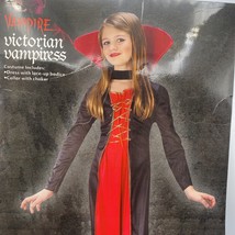 Victorian Vampiress Girl Child Halloween Costume Girl Size Small (4-6) - £16.85 GBP