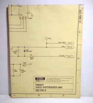 Frenzy Arcade Game Original Wiring Diagram Sound Board Schematic Video Game 1982 - £24.91 GBP
