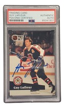 Ragazzo Lafleur Autografato 1991 Pro Set #317 Quebec Nordiques Hockey Card PSA / - £38.75 GBP
