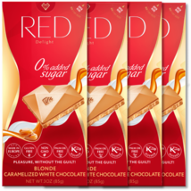 Red Chocolate – Blonde Caramelized White Chocolate 85 g Gluten free 20pc... - £97.31 GBP