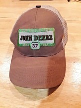 John Deere Baseball Cap  Since 1937 Hat Adjustable  Brown - £11.67 GBP