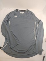 Adidas Long Sleeve Kid&#39;s S/P Sport Techfit Compression Grey ClimacoolTop - £8.70 GBP