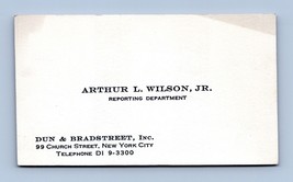 Dun and Bradstreet Reporting Department Vtg Business Card New York NY NY... - £6.93 GBP