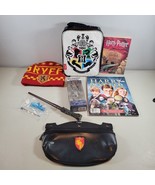 Harry Potter Lot Metal Figs, Mini Wand, Wand, Beanie, Book, Zipped Penci... - $52.99