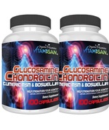 2 Pack Glucosamine Chondroitin MSM Turmeric – Joint Health Supplement – ... - $912.42 MXN