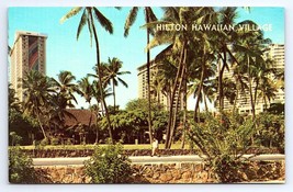 Postcard Hilton Hawaiian Village Tower Rainbow Mural Millard Sheats - £3.62 GBP