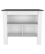 Kitchen Island Dozza, Kitchen, White / Onyx  - $5,843.16 MXN