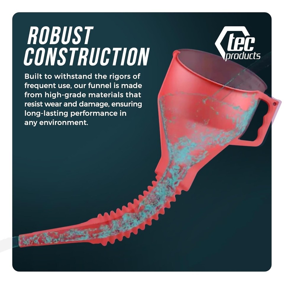FlexAll Funnel - Long Flexible Nitrile Rubber Automotive Oil & Fluid Transfer Item image 8