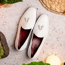Aubiere Genuine Ostrich Quill Loafers Tassel Shoes White image 10