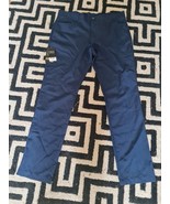 next Slim Fit men&#39;s Navy Blue  tailored smart trousers formal Size 36L E... - £17.69 GBP