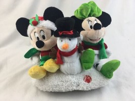 Disney Dan Dee Collector Mickey Minnie Mouse Snowman Musical Plush Pals - £39.55 GBP