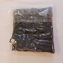 LEI 3-Button High Waist Junior Gilrs Black Denim Jeans Tapered Legs Size 15 image 11