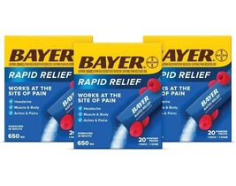 READ Bayer Rapid Relief Powder Packs with Aspirin &amp; Caffeine, 60 ct. 8/2025 - $183.68 MXN