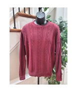 Nautica Men&#39;s Maroon 100% Cotton Long Sleeve Crew Neck Pullover Sweater ... - $37.91 CAD