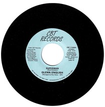 Glenn English. Superman 45rpm record on CBT Records. - $4.84