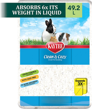 Kaytee Clean &amp; Cozy White Bedding Pet for Guinea Pigs, Rabbits, Hamsters, Gerbil - £18.04 GBP