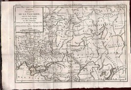 1758 Original Copperplate Engraving Prevost Partie Tatarie Carte Map French RUS - £35.47 GBP