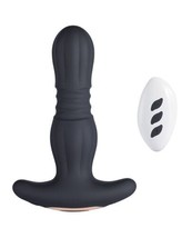 AGAS THRUSTING ANAL SEX TOY VIBRATING REMOTE CONTROL BUTT PLUG - £47.06 GBP