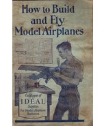Vintage 1928 Model Airplanes Ideal Catalog &amp; Manual - $332.16 MXN