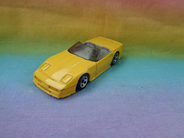 Vintage 1988 Corvette Convertible Ultra Hot Wheels Bright Yellow Malaysia - £3.90 GBP