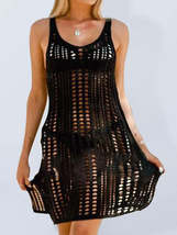Women&#39;s Chic Beach Fashion Knitted Hollow Tank Top Bikini Cover-up | Gul... - $22.56