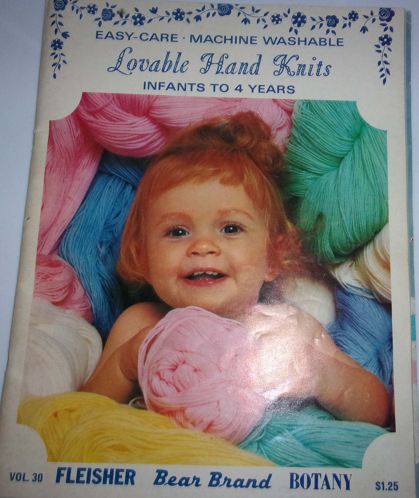 Lovable Hand Knits Infants to 4 Years Vol 30 Fleisher Bear Brand Botany 1968 - $4.99