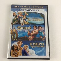 DreamWorks DVD Triple Feature El Dorado Sinbad Joseph King Of Dreams New Sealed - £13.20 GBP