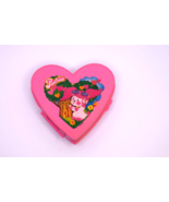 Vintage 1982 Poochie Heart Shaped Pink Trinket Box Container - €14,61 EUR